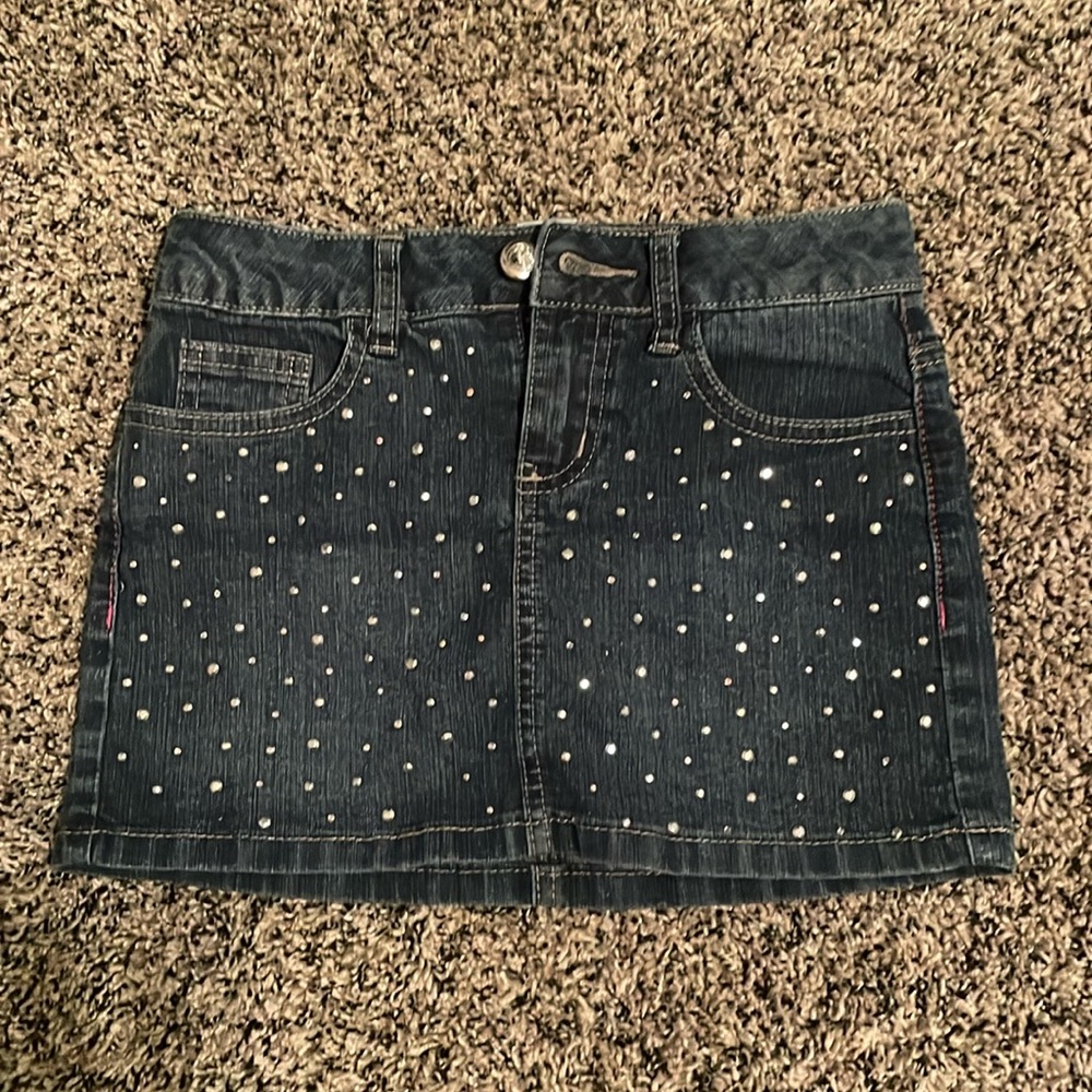Girls Sparkle Jean Skirt